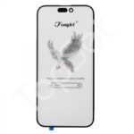 Стекло (переклей) iPhone 15 в сборе с OCA пленкой Черный - ОРИГИНАЛ (Feaglet)