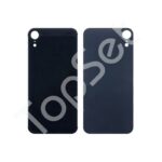 Задняя крышка iPhone Xr Черный (стекло, широкий вырез под камеру, логотип) - ПРЕМИУМ