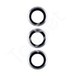 Защитное стекло линзы камеры iPhone 14 Pro/14Pro/14 Pro Max/14Pro Max/14ProMax (комплект 3 шт.) Серебро