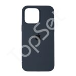 Чехол силиконовый iPhone 14 Pro Max/14Pro Max/14ProMax Silicone Case (с закрытым низом) Темно-синий