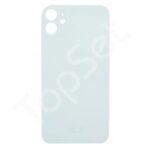 Задняя крышка iPhone 11 Белый (стекло, узкий вырез под камеру, логотип)