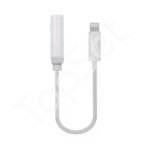 Адаптер Lightning - "3,5мм" Jack (10.5 см, iphone) Белый