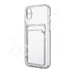 Чехол-накладка iPhone 16 (с защитой камеры, карманом карт, прозрачный)