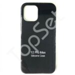 Чехол силиконовый iPhone 12 Pro Max/12Pro Max/12ProMax Черный