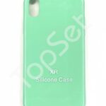 Чехол силиконовый iPhone Xr Мятный