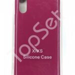 Чехол силиконовый iPhone Xs Max/XsMax Гранат