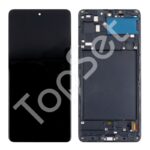 Дисплей Samsung A715F (A71) МОДУЛЬ Черный - (OLED) (Full Size)