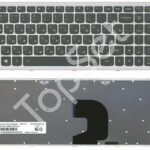 Клавиатура ноутбука Lenovo Z500 Z500A Z500G в раме Серебро