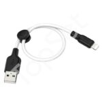 Кабель USB - Lightning (iPhone) Hoco X21 Plus (2.4A, силикон, 0.25 м) Белый