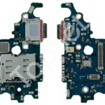 Шлейф Samsung G990B (S21 FE) на системный разъем/ разъем SIM/микрофон - ПРЕМИУМ