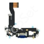 Шлейф iPhone 12/12 Pro/12Pro на системный разъем/микрофон Синий