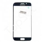 Стекло (переклей) Samsung G925F (Galaxy S6 Edge) Синее