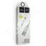 Кабель USB - Lightning (iPhone) Hoco X5 (плоский) Белый