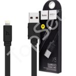 Кабель USB - Lightning (iPhone) Hoco X5 (плоский) Черный