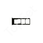 Контейнер SIM/SIM Лоток Tecno Pova 6 Neo (LI6) Черный