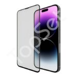 Защитное стекло с сеткой динамика iPhone 15 Plus/15Plus/15+ Черный