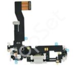 Шлейф iPhone 12/12 Pro/12Pro на системный разъем/микрофон Белый - ПРЕМИУМ