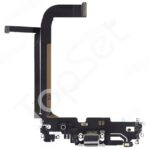Шлейф iPhone 13 Pro Max/13Pro Max/13ProMax на системный разъем/микрофон Белый - ПРЕМИУМ