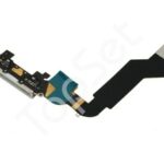 Шлейф iPhone 4S на системный разъем/микрофон Белый