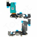 Шлейф iPhone 6S Plus/6SPlus/6S+ на системный разъем/разъем гарнитуры/микрофон Серый