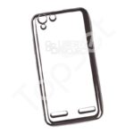 Силиконовый чехол "LP" Lenovo K5 Plus TPU (прозрачный с черной хром рамкой) европакет