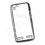 Силиконовый чехол "LP" Lenovo K5 TPU (прозрачный с черной хром рамкой)