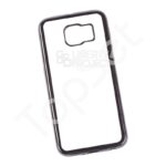 Силиконовый чехол "LP" Samsung Galaxy S6 TPU (прозрачный с черной хром рамкой)