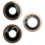 Стекло камеры iPhone 12 Pro/12Pro (комплект 3шт.) Золото