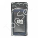 Стекло (переклей) + Пленка OCA Samsung J330F (J3 (2017)) Голубой