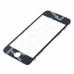 Стекло (переклей) iPhone 5C в сборе с рамкой Черное (АКЦИЯ) (-50%)