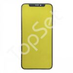 Стекло (переклей) iPhone X/Xs Черное (high copy+) - ПРЕМИУМ
