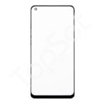 Стекло (переклей) OPPO Reno 7 в сборе с OCA пленкой Черный - ОРИГИНАЛ (Mitsubishi)