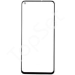 Стекло (переклей) Xiaomi Mi 10T в сборе с OCA пленкой Черный - ОРИГИНАЛ (Mitsubishi)