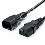 Удлинитель кабеля питания Atcom AT10117 (C13 - C14, 1.8 м.) Черный