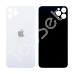 Задняя крышка iPhone 11 Pro Max/11Pro Max/11ProMax Белый (стекло, широкий вырез под камеру, логотип)