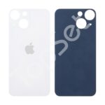Задняя крышка iPhone 13 mini/13mini Белый (стекло, широкий вырез под камеру, логотип)