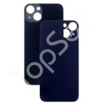 Задняя крышка iPhone 13 mini/13mini Черный (стекло, широкий вырез под камеру, логотип)