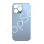 Задняя крышка iPhone 13 Pro/13Pro Голубой (стекло, широкий вырез под камеру, логотип)