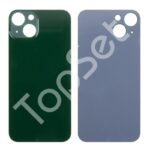 Задняя крышка iPhone 13 Зеленый (стекло, широкий вырез под камеру, логотип) - ПРЕМИУМ