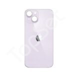 Задняя крышка iPhone 14 Plus/14Plus/14+ Фиолетовый (стекло, широкий вырез под камеру, логотип)