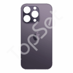 Задняя крышка iPhone 14 Pro Max/14Pro Max/14ProMax Темно-фиолетовый (стекло, широкий вырез под камеру, логотип)