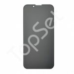 Защитное стекло "Антишпион" iPhone 13 Pro Max/13Pro Max/13ProMax/14 Plus/14Plus/14+ Черное (Закалённое, полное покрытие)