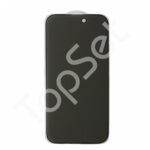 Защитное стекло "Антишпион" iPhone 14 Pro Max/14Pro Max/14ProMax Черное (Закалённое, полное покрытие)