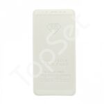 Защитное стекло "Полное покрытие" Samsung A730F (A8+ 2018) Белое