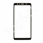 Защитное стекло "Полное покрытие" Samsung A750F (A7 2018) Черное