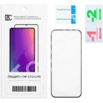 Защитное стекло "ПРЕМИУМ" iPhone 16 Plus/16Plus/16+ Черный (Закалённое+, полное покрытие)